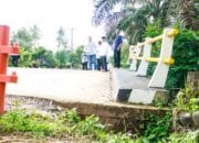 Pj Bupati Muba, Apriyadi Mahmud Tinjau Jembatan Sumber Urip Plakat Tinggi