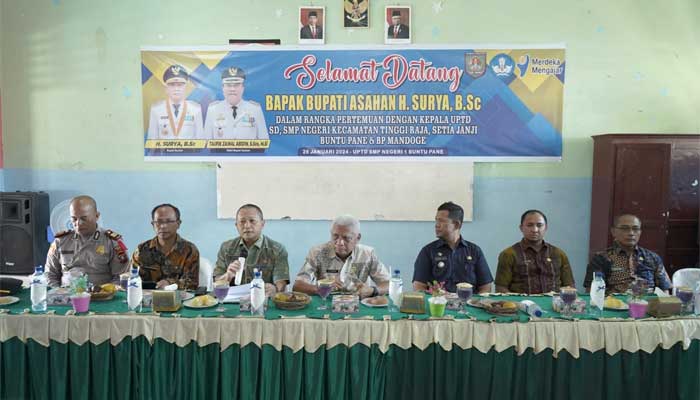 Bupati Asahan Silaturahmi dan Temu Ramah dengan Kepala UPTD SD dan SMP Negeri