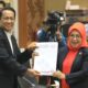 Sylviana Murni dalam rapat kerja bersama Badan Legislasi DPR