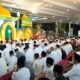 Penjabat Gubernur Sumsel, Agus Fatoni, bersama Forkompimda mengikuti salat tarawih perdana di Griya Agung Palembang