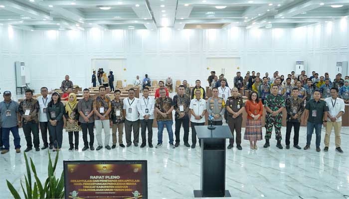 KPU Asahan Adakan Pleno Terbuka Rekapitulasi Hasil Perhitungan Suara Pemilu 2024