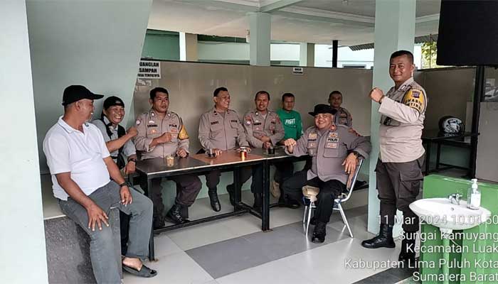 Kapolsek Luhak Pimpin Pengamanan Balimau di Pemandian Water Park Batang Tabik