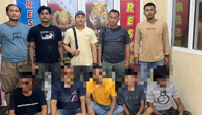 Polres Dharmasraya Ringkus 5 Pelaku Judi Dadu
