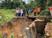 Wabup Pasbar Tinjau Sejumlah Jembatan Putus Dan Jalan Rusak Diterjang Banjir Dan Longsor