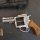 Barang bukti senjata api ilegal jenis revolver