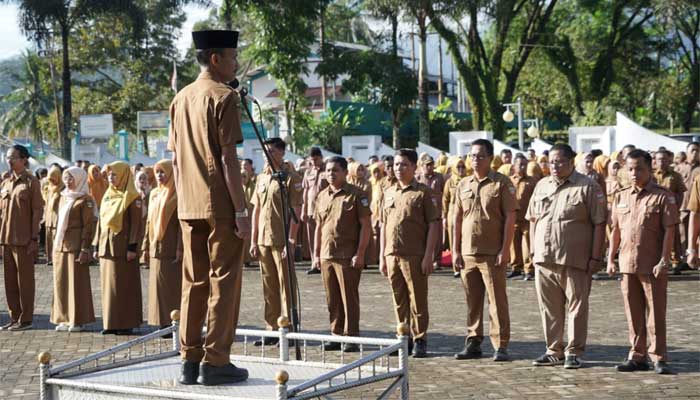 Apel Gabungan ASN di lingkup Pemkab Solsel