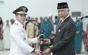 Gubernur Sumbar Lantik Penjabat Wali Kota Sawahlunto Fauzan Hasan