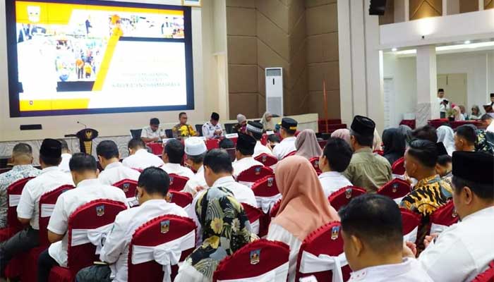 Musrenbang Terintegrasi RPJPD Tahun 2025-2045, RKPD Tahun 2025 dan Rembuk Stunting, di Auditorium Kantor Bupati Dharmasraya