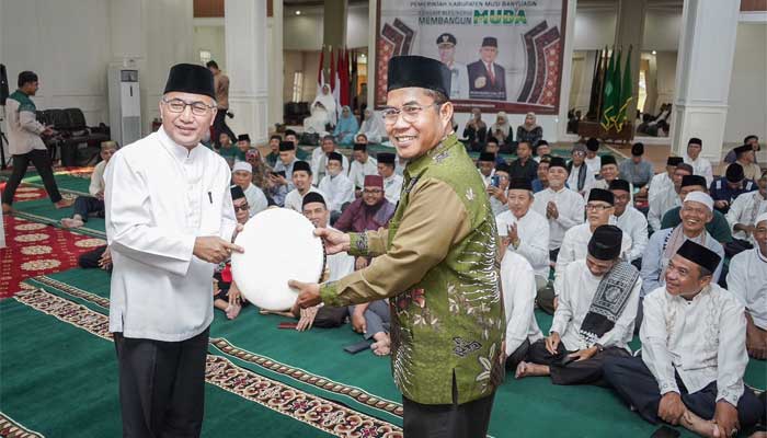 Pj Bupati Muba Buka Puasa Puasa Bersama Tokoh Agama dan Masyarakat Kota Sekayu