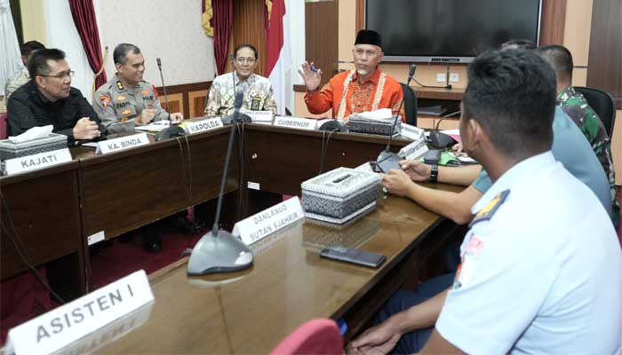 Rapat Koordinasi Forkopimda dan OPD Pemprov Sumbar, terkait persiapan menjelang dan pascaperayaan Hari Raya Idulfitri 1445 H