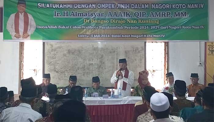 Almaisyar Silaturahmi dengan Ompek Jinih Nagari Koto Nan IV Payakumbuh