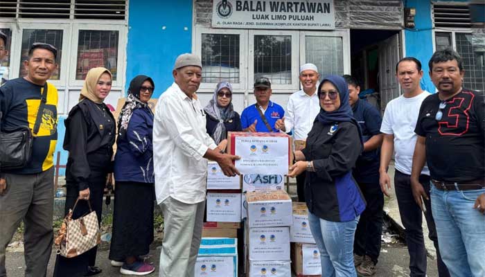 Ketua Sayap Partai Nasdem 50 Kota Peduli Bencana Alam di Sumbar