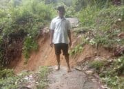 Curah Hujan Tinggi di Sijunjung, 5 Titik Longsor Landa Jalan Sisawah via Padang Laweh, Akses Putus Total