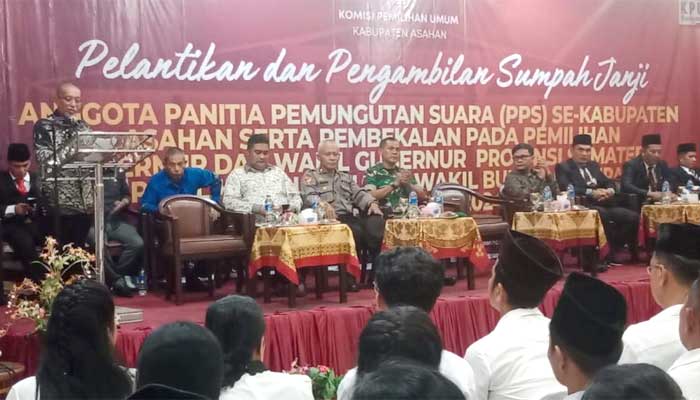 Ketua KPU Lantik 612 Anggota PPS se-Kabupaten Asahan 1 Pelantikan 612 Anggota PPS se-Kabupaten Asahan