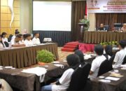 Gubernur Mahyeldi berikan sambutan di hadapan peserta kegiatan Peningkatan Kreativitas Pemuda II Subsektor Video, yang digelar oleh Dinas Pemuda dan Olahraga (Dispora) Sumbar