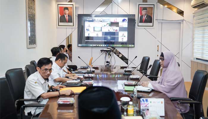 Muba Masifkan Cover BPJS Ketenagakerjaan untuk Warga 1 Rapat Tindaklanjut Hasil Monev Kebijakan Pengelolaan Dana Bagi Hasil Perkebunan Sawit dan Inpres 2/2021 di Provinsi Sumatera Selatan secara virtual