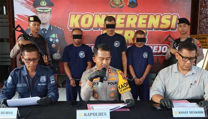 Satreskrim Polres Purworejo Amankan Tiga Petani Terduga Pencuri Kambing