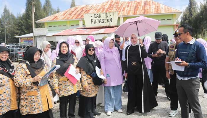 TP Kabupaten Solok Tinjau Lokasi Jambore PKK Provinsi di Alahan Panjang