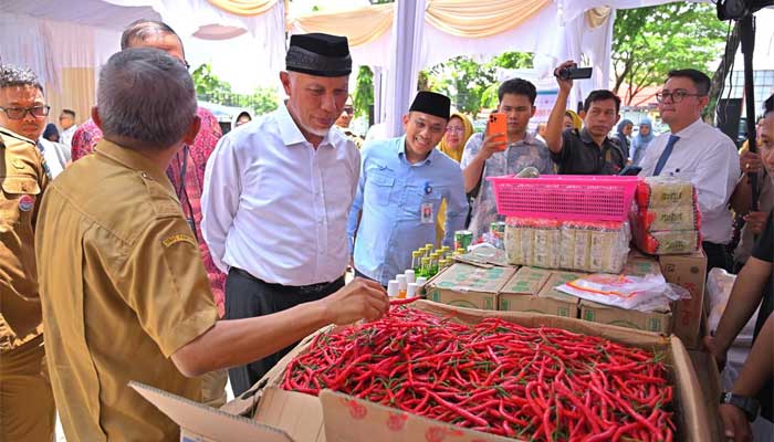 mahyeldi tinjau bazar