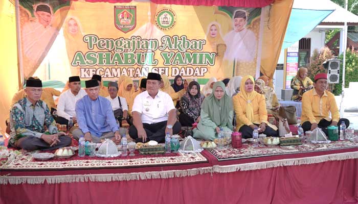 Wabup Asahan Ikuti Pengajian Akbar di Sei Kamah Baru