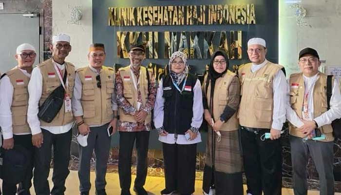 Senator Mirati Dewaningsih saat melakukan pengawasan pelayanan haji