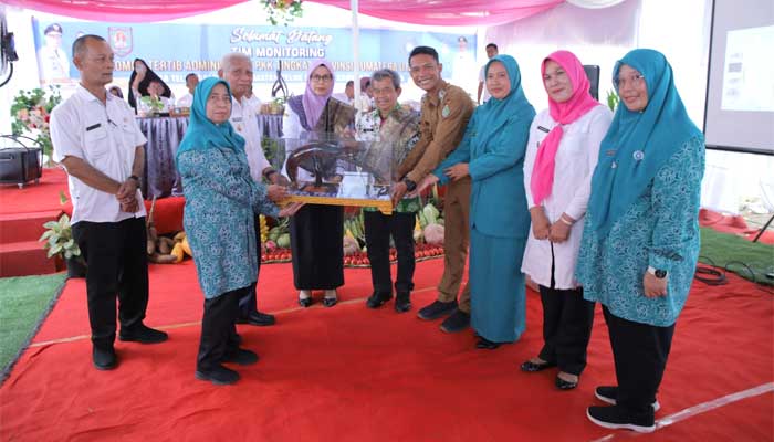 Tim Evaluasi Penilaian Lomba TP PKK Provsu Kunjungi Kabupaten Asahan