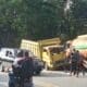 Colt Diesel Hantam Truk Tangki di Kisaran, Kabupaten Asahan
