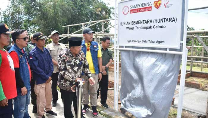 Korban Banjir Bandang di Nagari Batu Taba Terima Bantuan Huntara 1 Peletakan Batu Pertama Huntara Bagi Korban Banjir Bandang di Nagari Batu Taba