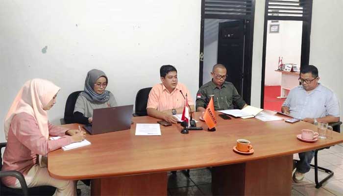 Konferensi pers Bawaslu Dharmasraya