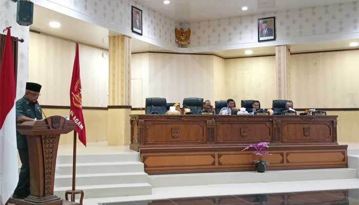Sekdakab Agam Sampaikan Nota Pengantar Rancangan KUA dan PPAS 2025