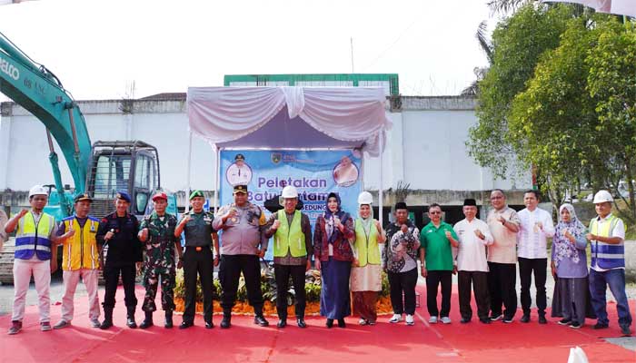 Peletakan batu pertama pembangunan Gedung Instalasi Diagnostik Terpadu RSUD Padang Panjang