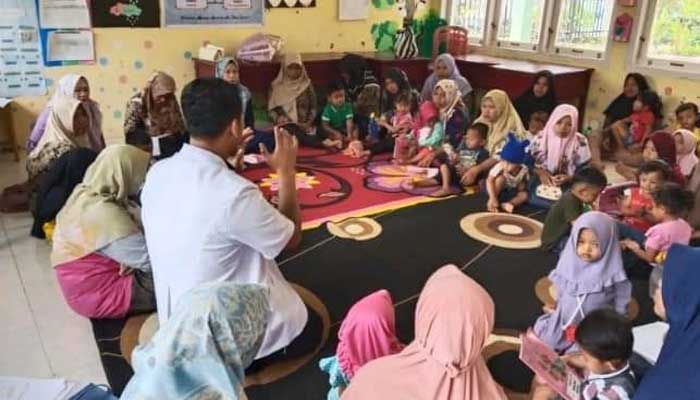 Puskesmas Sungai Rumbai sosialisasi stunting