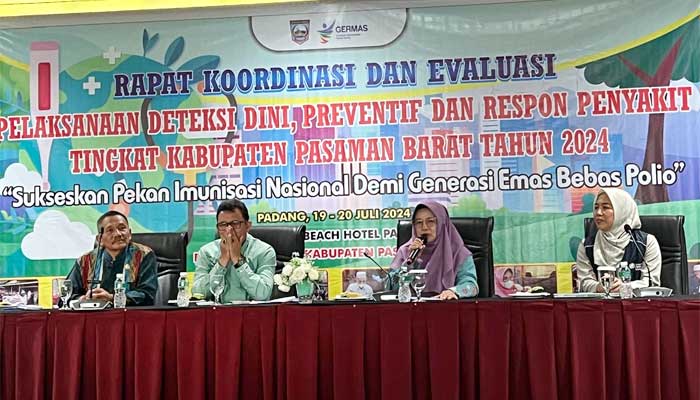 Rapat Koordinasi dan Evaluasi Pelaksanaan Deteksi Dini, Preventif, dan Respon Penyakit Tingkat Kabupaten Pasaman Barat Tahun 2024
