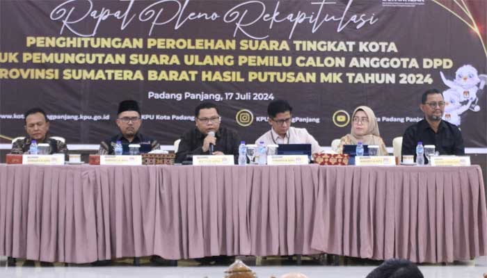 Irman Gusman Raih Suara Terbanyak PSU DPD RI di Padang Panjang 1 Rekapitulasi Hasil PSU DPD RI di Padang Panjang