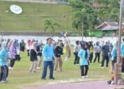 Senam Jantung Sehat Warnai Peringatan Hari Anti Narkotika Internasional di Sawahlunto