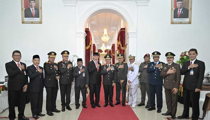 Syukuran Peringatan HUT Bhayangkara ke-78 di Auditorium Istana Gubernur Sumbar