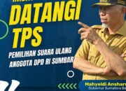 Gubernur Imbau Masyarakat Sumbar Gunakan Hak Suara pada PSU DPD RI