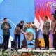 Presiden Jokowi didampingi Ketua APKASI Sutan Riska Tuanku Kerajaan dan Para Menteri buka Rakernas APKASI dan Expo