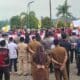 Aksi Aliansi Masyarakat Civil di DPRD Dharmasraya