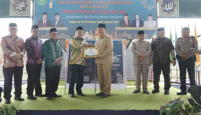 Launching Buku dan Penguatan Implementasi Moderasi Beragama Kepala dan Guru Madrasah se-Kabupaten Asahan