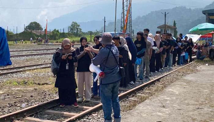 Hari kedua Galanggang Arang #8 2024 di Stasiun Kereta Api Padang Panjang