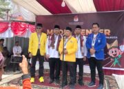 Ribuan Pendukung Antar Hendri Arnis – Allex Saputra Mendaftar ke KPU Padang Panjang