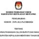 Pendaftaran Pasangan Calon Bupati dan Wakil Bupati