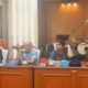 Ketua DPRD Sumbar, Supardi dalam konferensi pers di Rumah Dinasnya