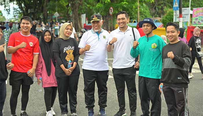 Fasilitasi UMKM dan Kreativitas Warga, Gubernur Sumbar Perpanjang Area Car Free Day 1 Car Free Day Sumbar