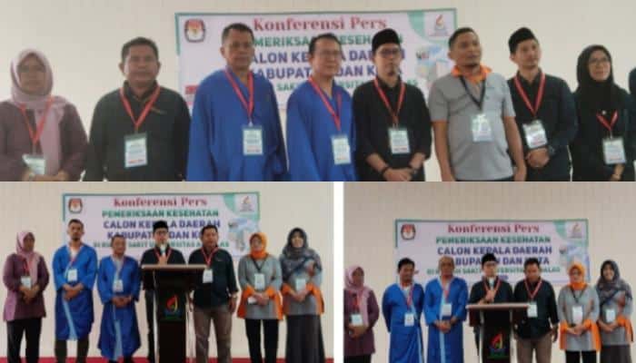 Tiga Paslon Pilkada Payakumbuh Ikuti Pemeriksaan Kesehatan di RS Unand