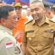 Plt Gubernur Sumatera Barat (Sumbar), Audy Joinaldy bersama Sekretaris Utama (Sestama) BNPB, Rustian