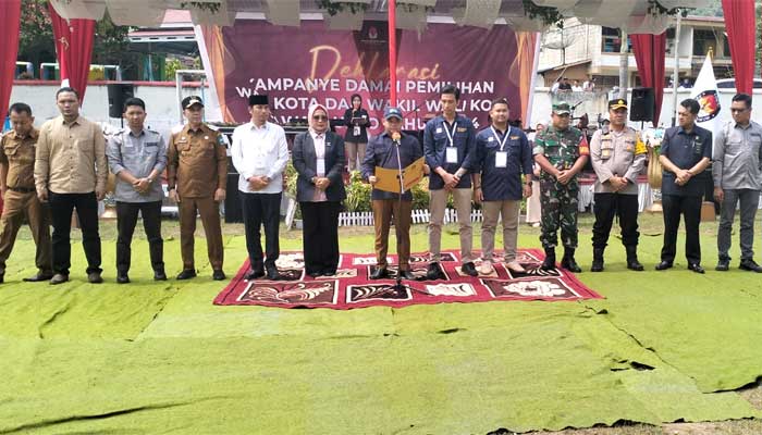 KPU Sawahlunto Tabuh Deklarasi Kampanye Damai