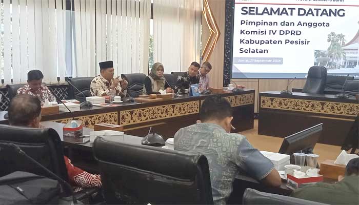 Komisi IV DPRD Pesisir Selatan Kunjungan kerja ke DPRD Sumbar