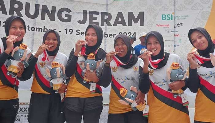 Tim Arung Jeram Sumbar Sabet Medali Perunggu PON Aceh-Sumut XXI